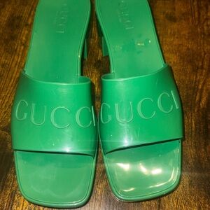 Gucci Vibrant Green Women's Mules